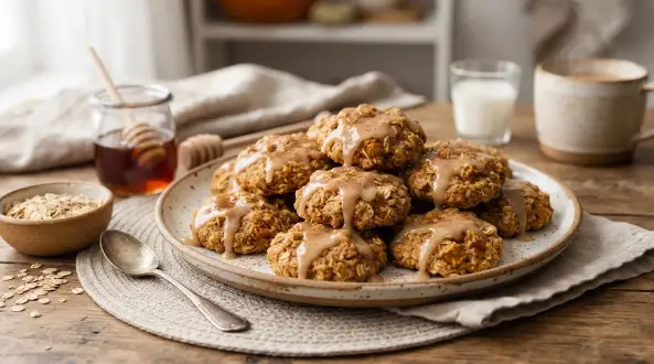 Maple-Pumpkin Spice Oatmeal Cookies