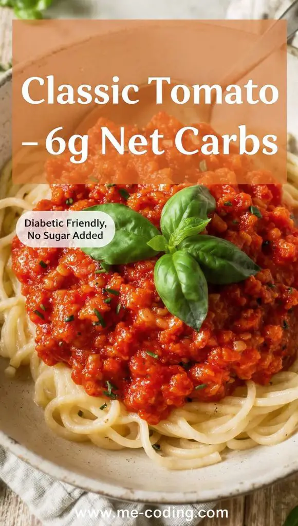 5 Different Pasta Sauces for Diabetics