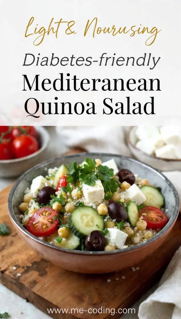 Diabetes-Friendly Mediterranean Quinoa Salad