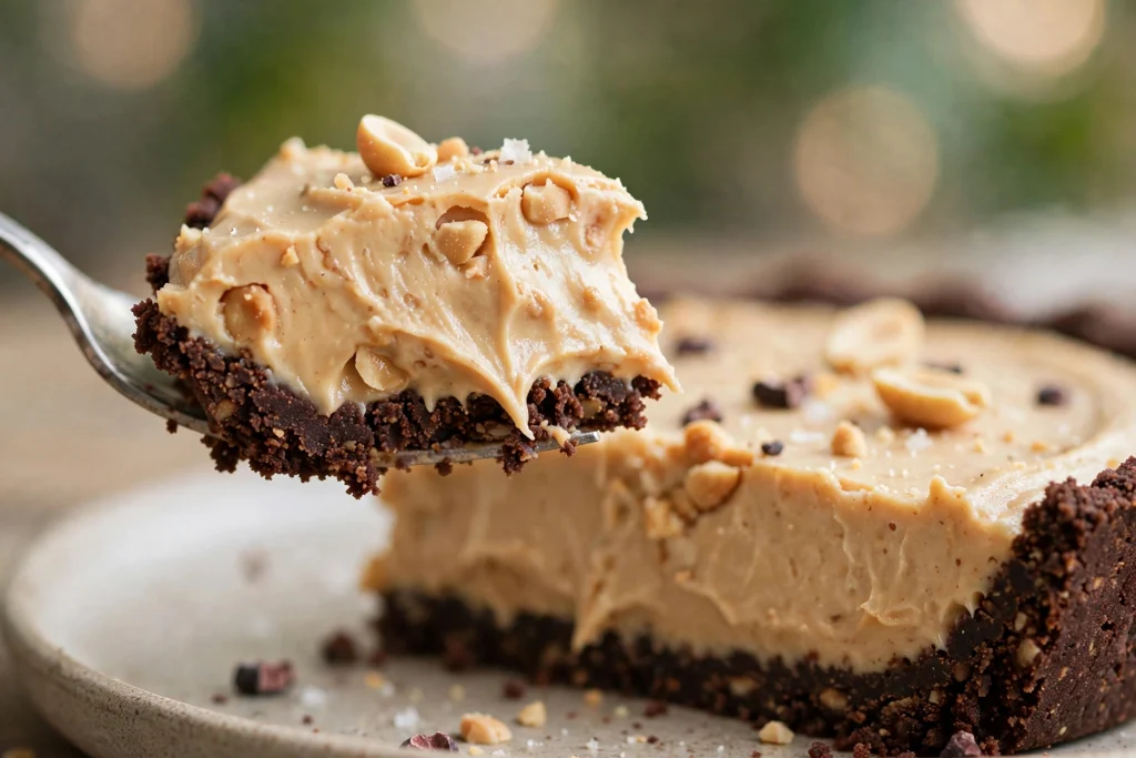 Keto Peanut Butter No-Bake Pie – Sugar-Free & Grain-Free