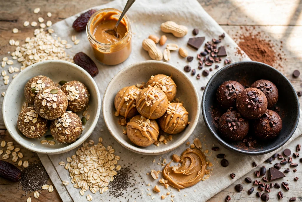 3 Quick No-Bake Protein Bite Bases