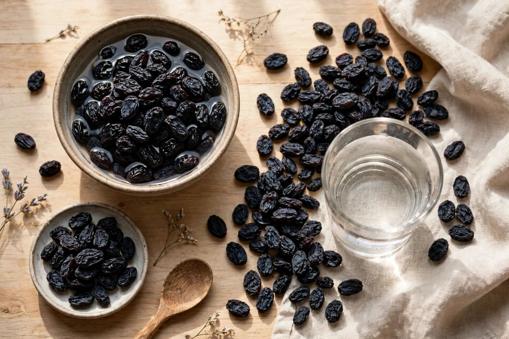 Soaked Raisins Water