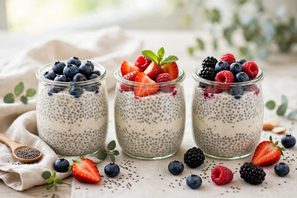 Creamy Berry Chia Pudding for Pregnancy