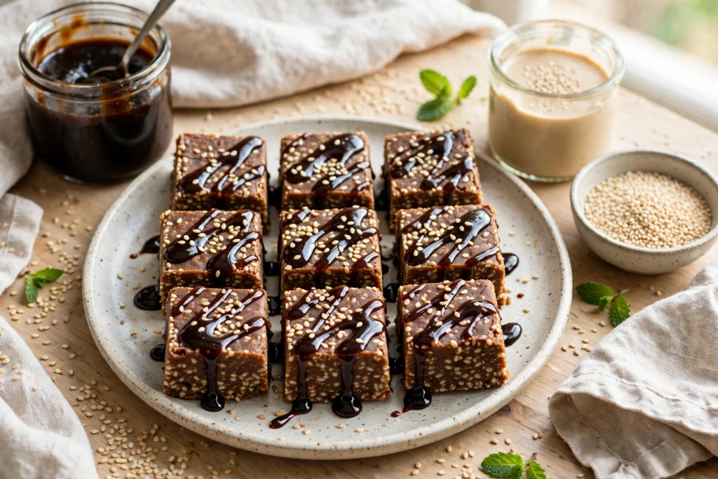Easy Sesame Molasses Fudge for Moms
