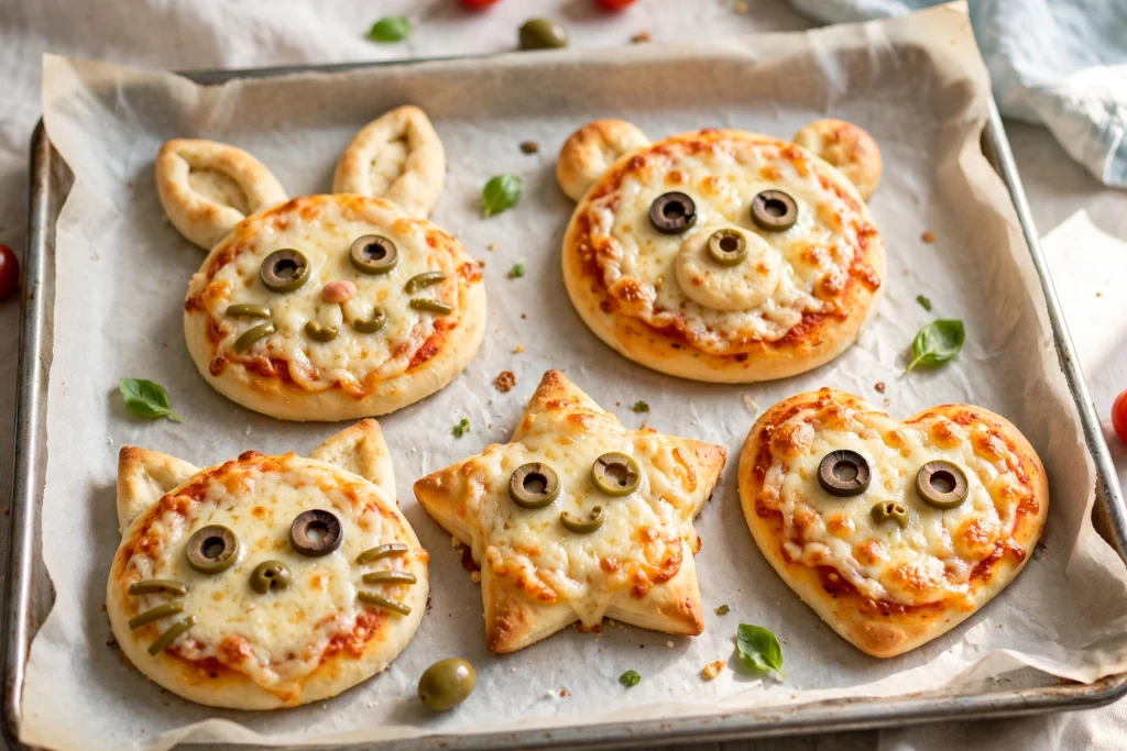 5 Cute Animal Mini Pizzas For Kids Lunchbox