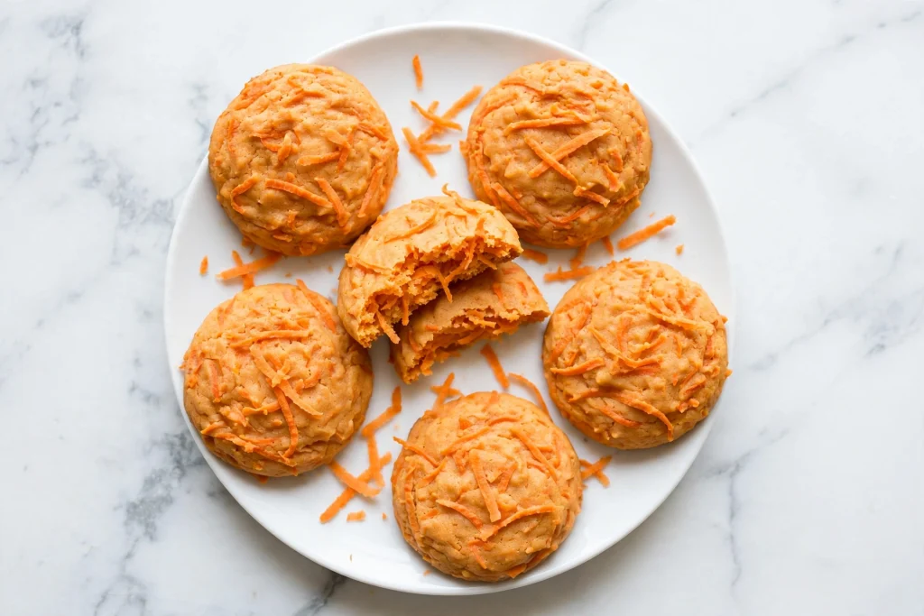 Soft Carrot Cookies for Kids' Lunchbox