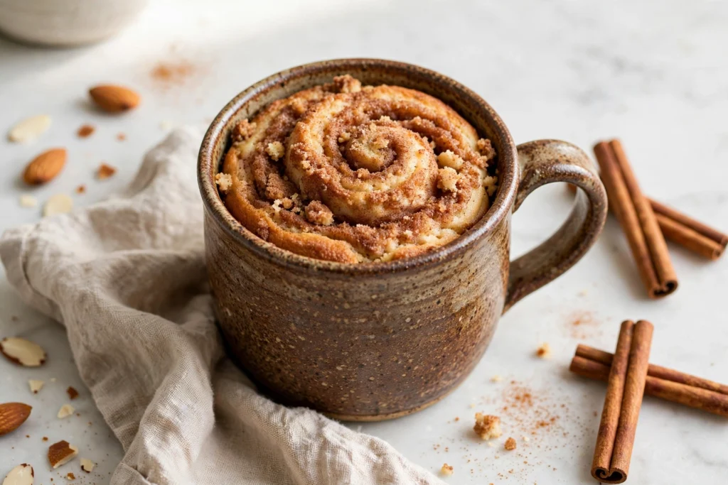 The Best Keto Cinnamon Mug Cake Ever