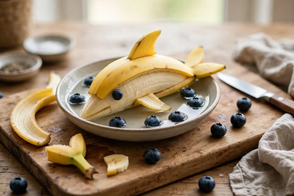 Banana Dolphin Food Art